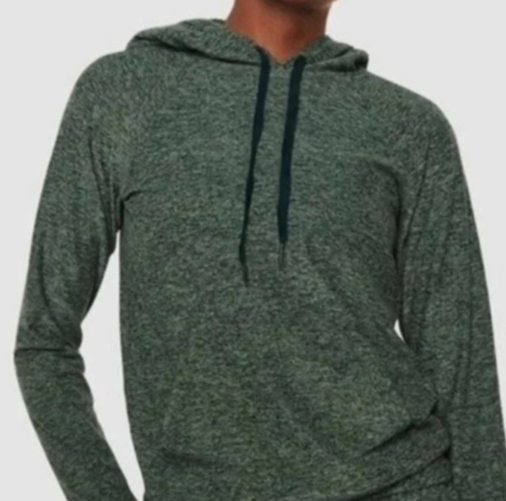 Outdoor Voices Cloudknit Hoodie, Heather Green, M